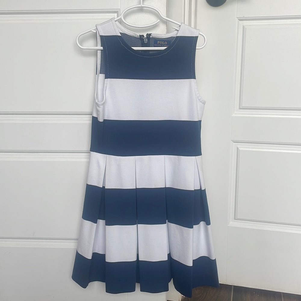 Polo Ralph Lauren pleated dress kids size M 8-10
